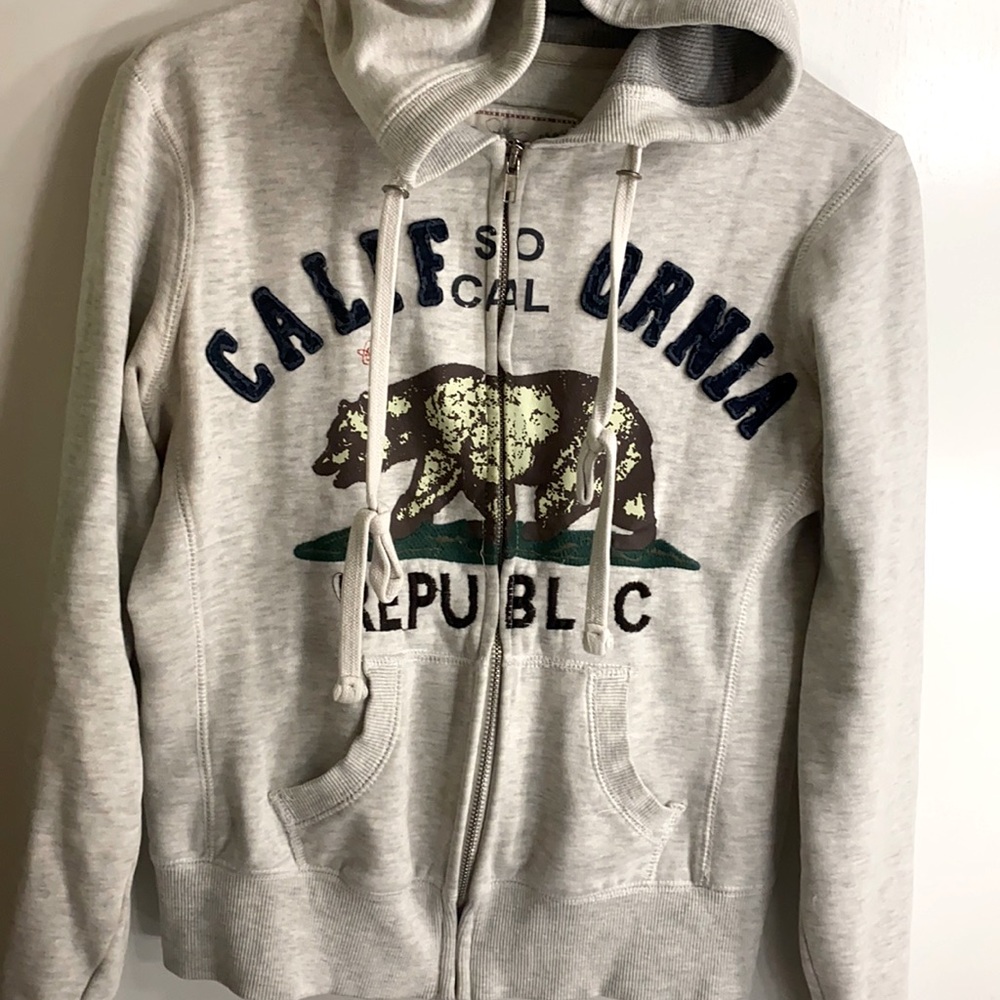 California republic zip up hoodie
